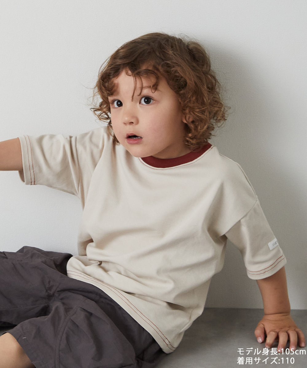 バイカラーステッチTシャツ