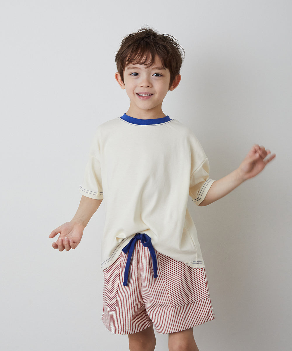 バイカラーステッチTシャツ