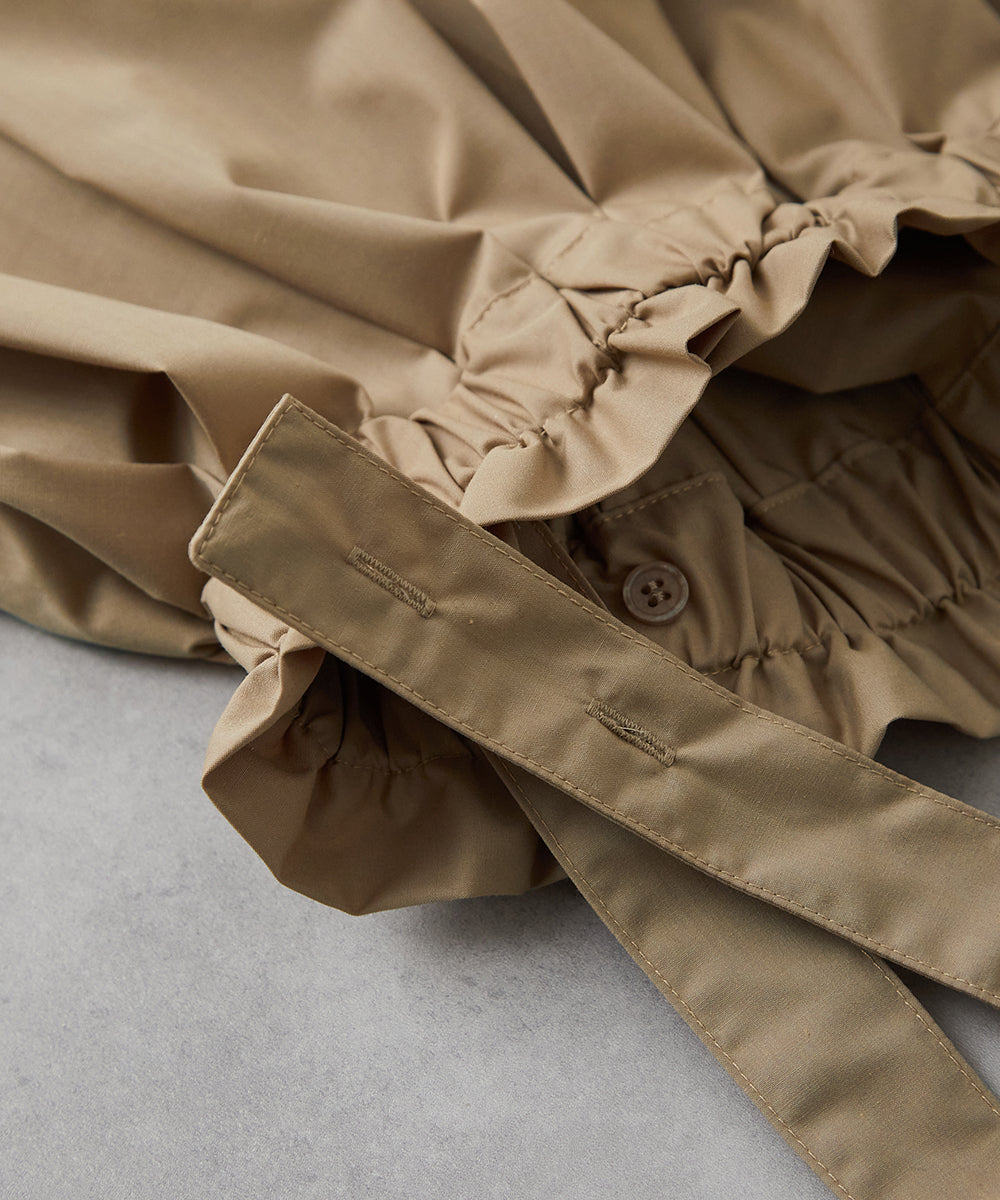 サス付きハイウエストギャザースカート