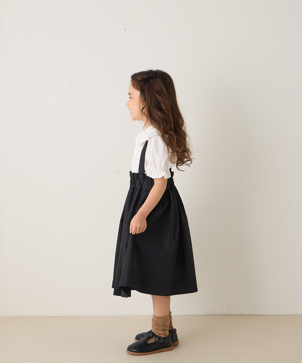 サス付きハイウエストギャザースカート