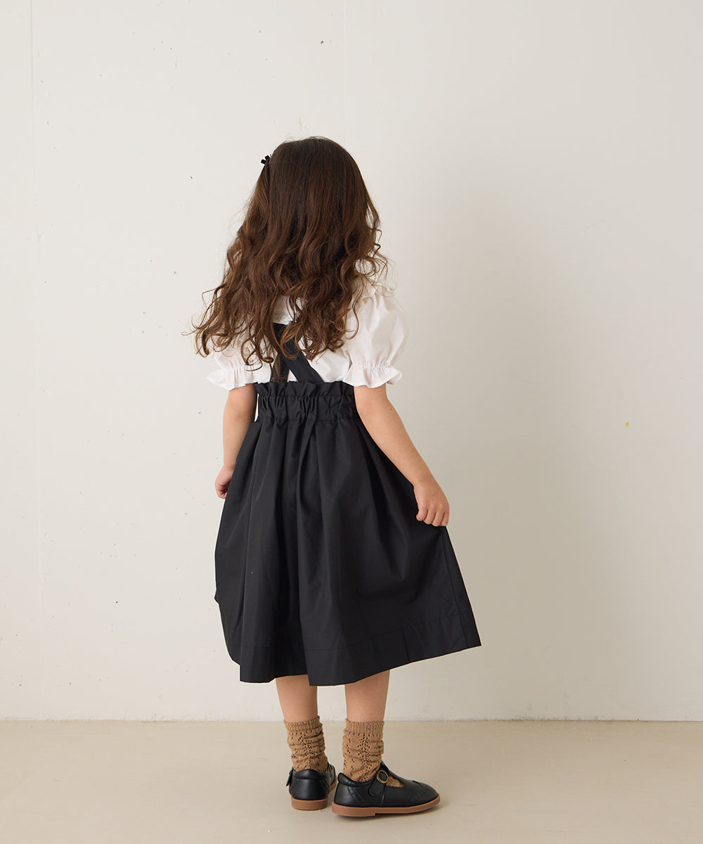サス付きハイウエストギャザースカート