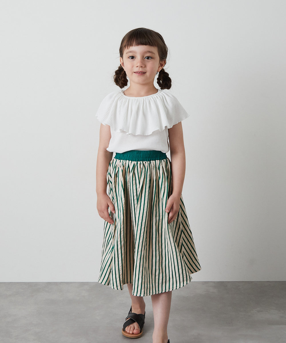 ストライプロングスカート