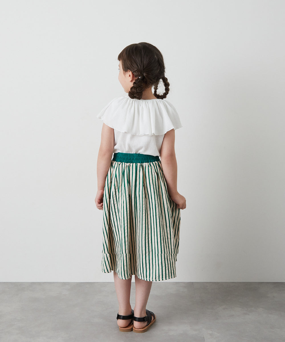 ストライプロングスカート