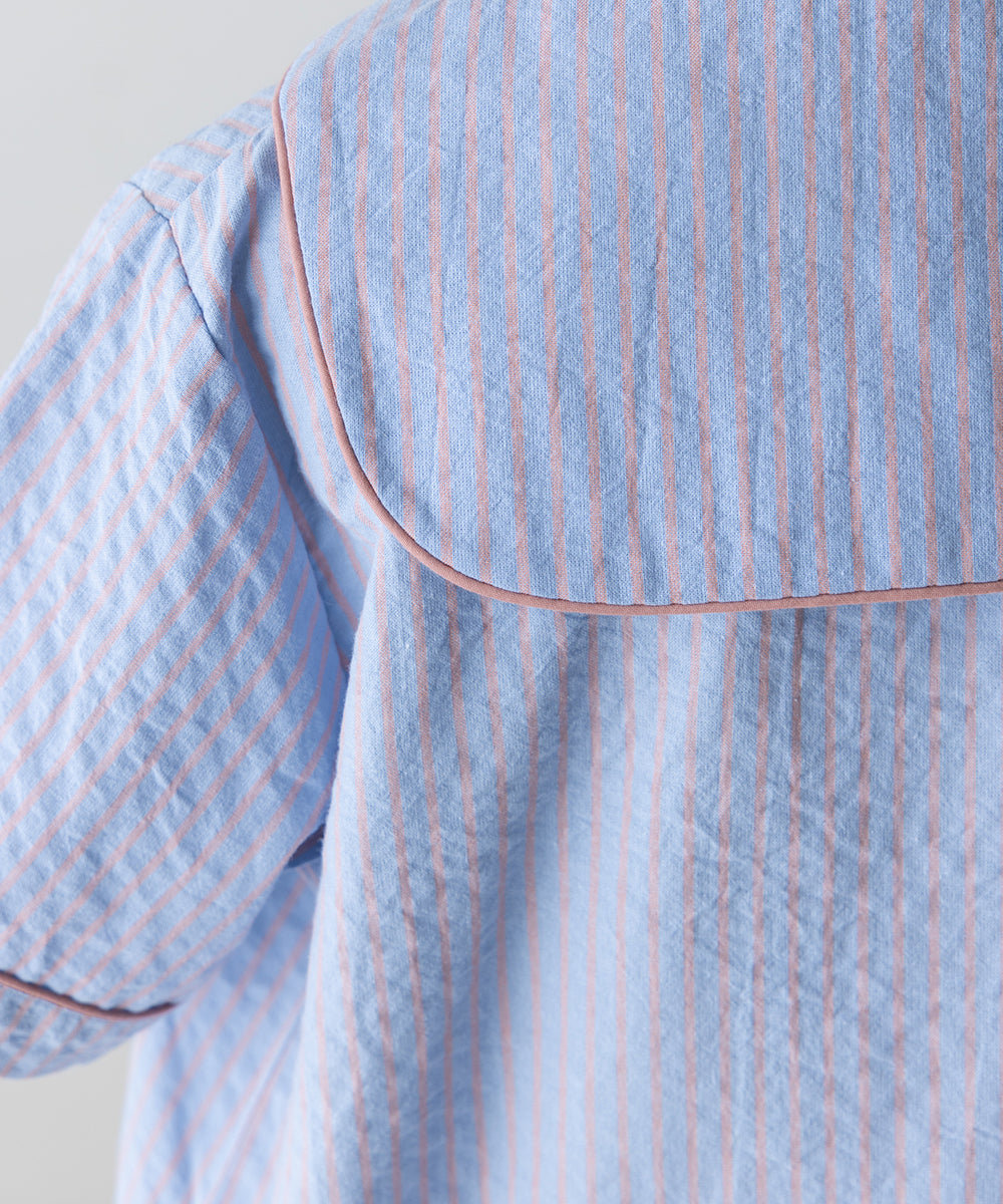 ストライプセーラーカラーブラウス