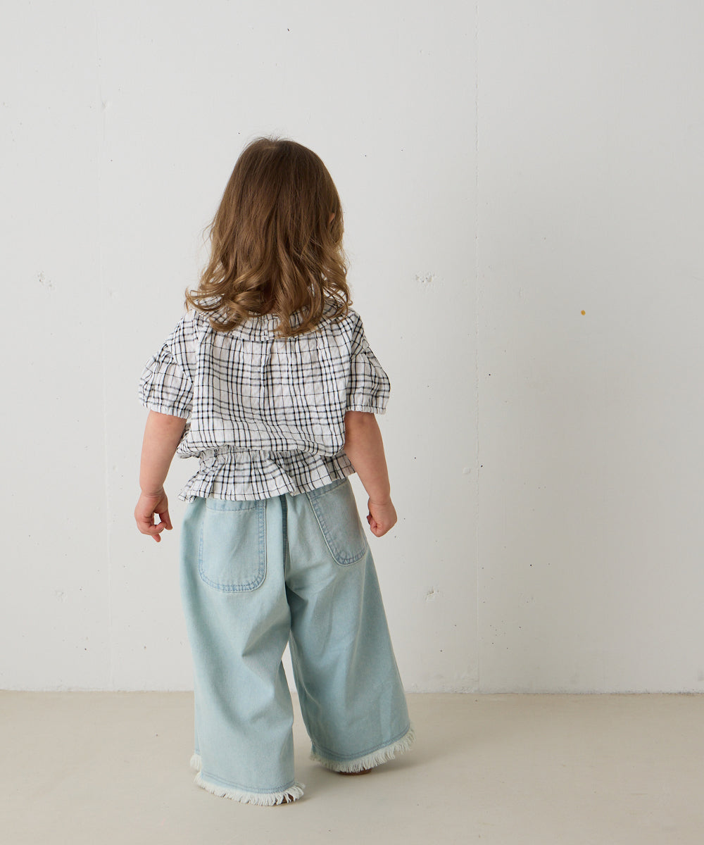 【リンク】フリルカラーチェックブラウス