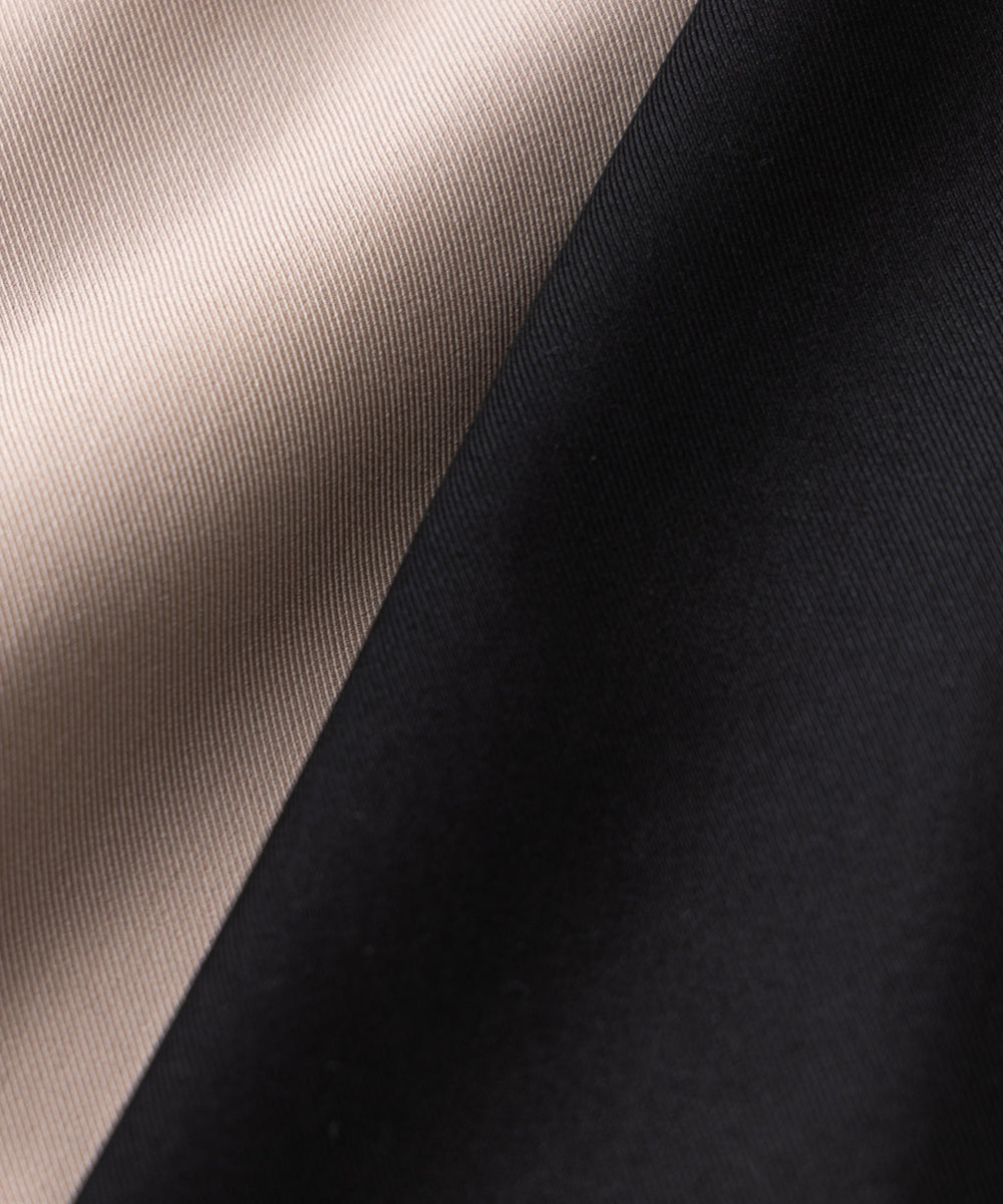 【リンクコーデ】ダブルカラーキャップスリーブワンピース