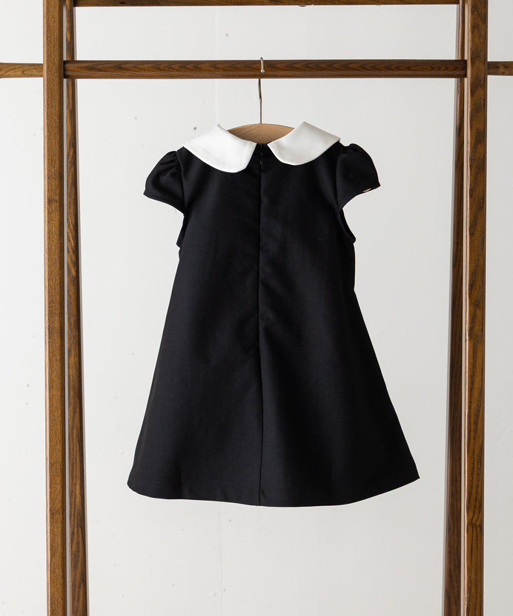 【リンクコーデ】ダブルカラーキャップスリーブワンピース