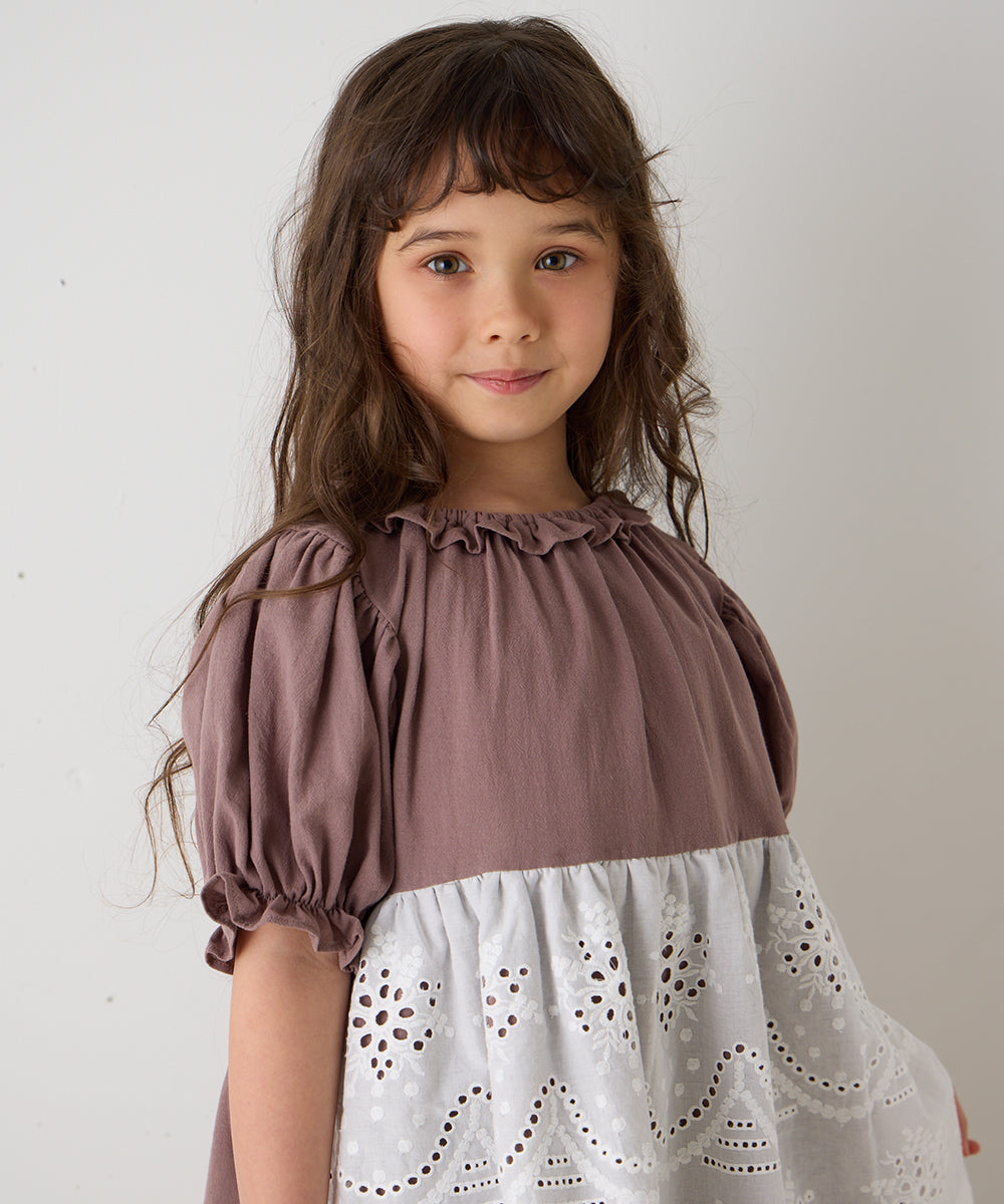 【リンク】スカラップレースエプロンワンピース