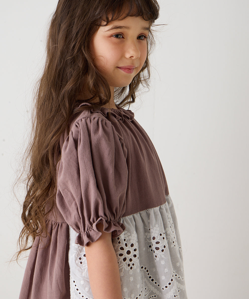 【リンク】スカラップレースエプロンワンピース