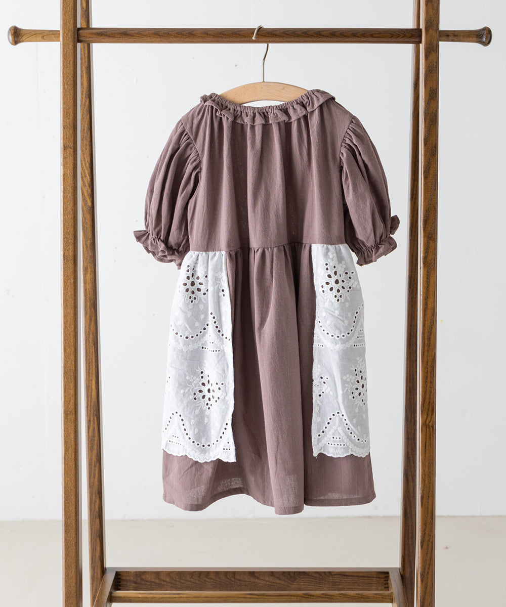 【リンク】スカラップレースエプロンワンピース