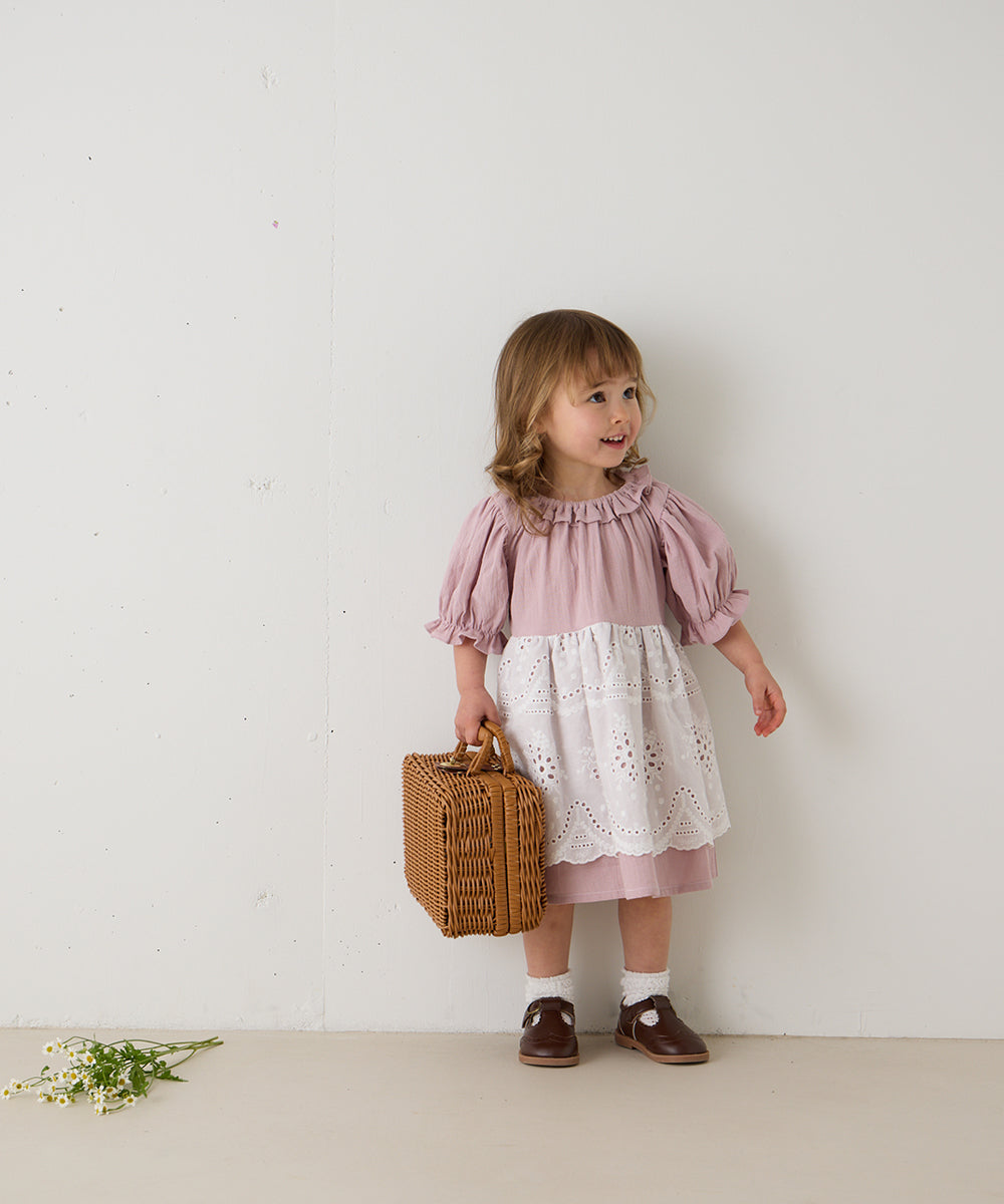 【リンク】スカラップレースエプロンワンピース