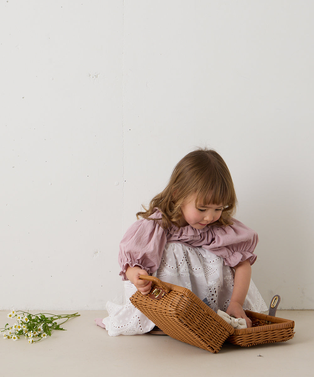 【リンク】スカラップレースエプロンワンピース