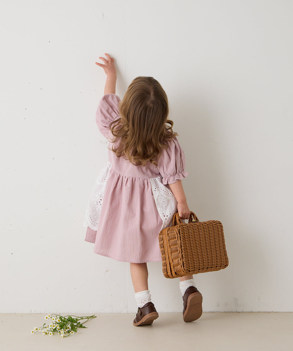 【リンク】スカラップレースエプロンワンピース