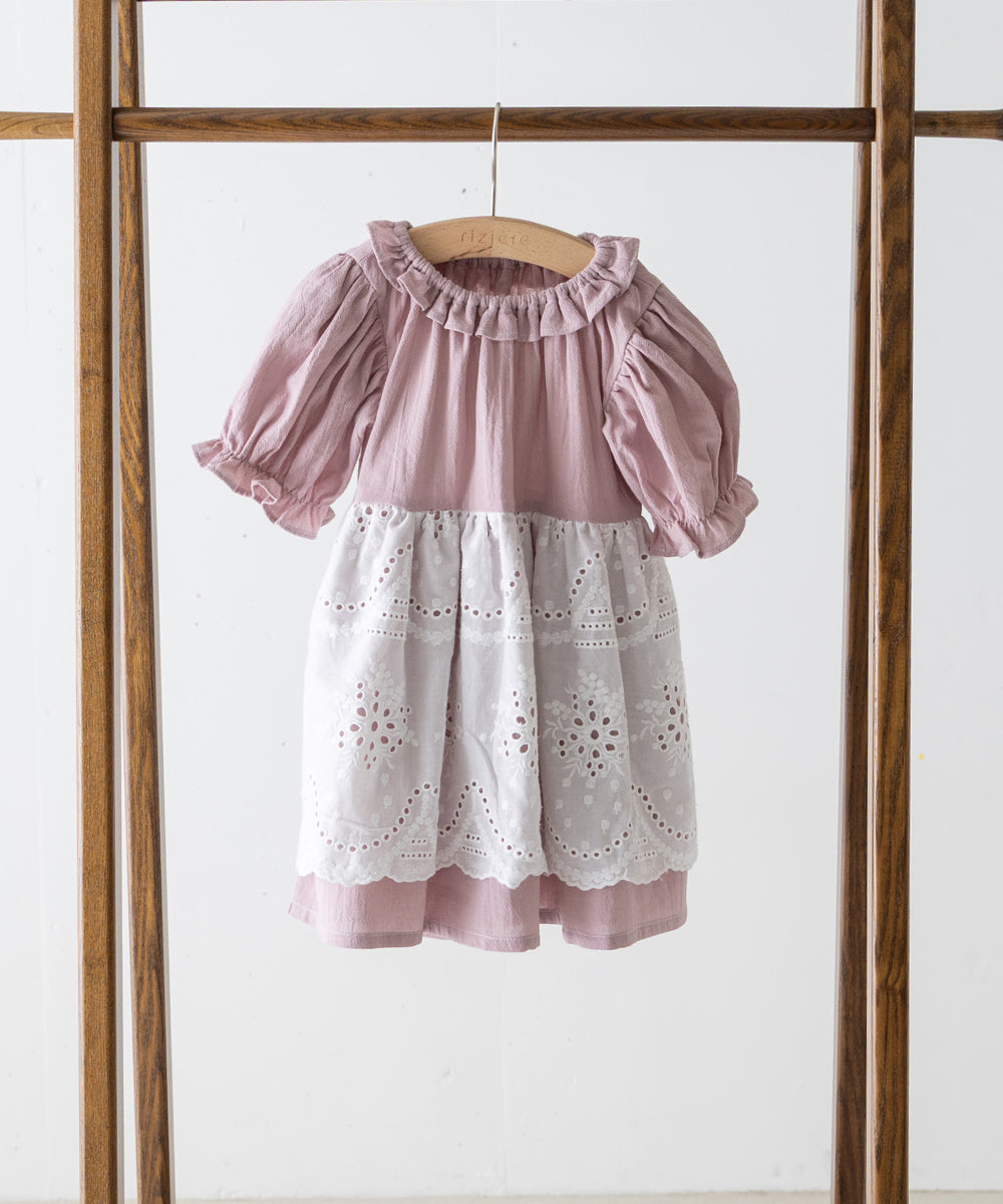 【リンク】スカラップレースエプロンワンピース