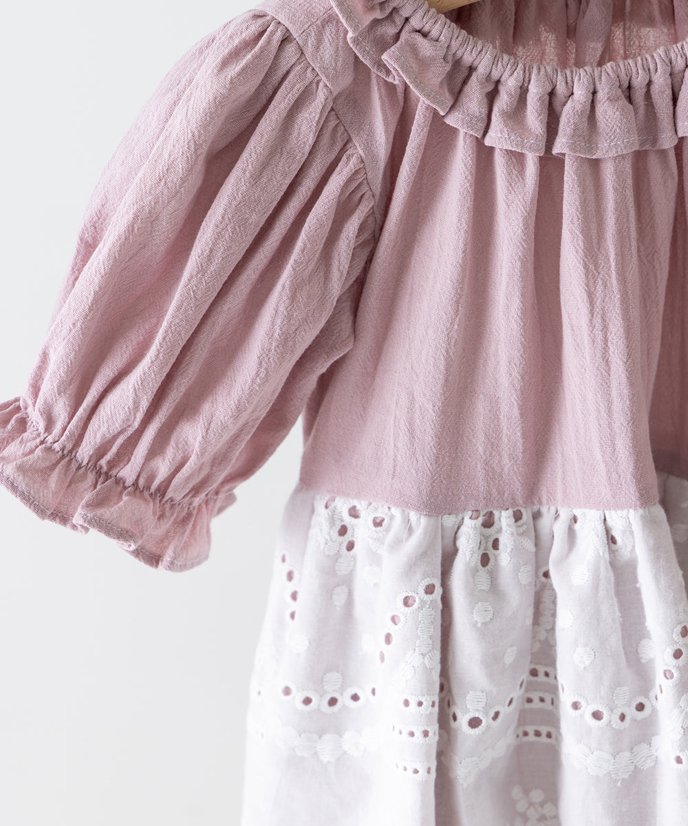 【リンク】スカラップレースエプロンワンピース