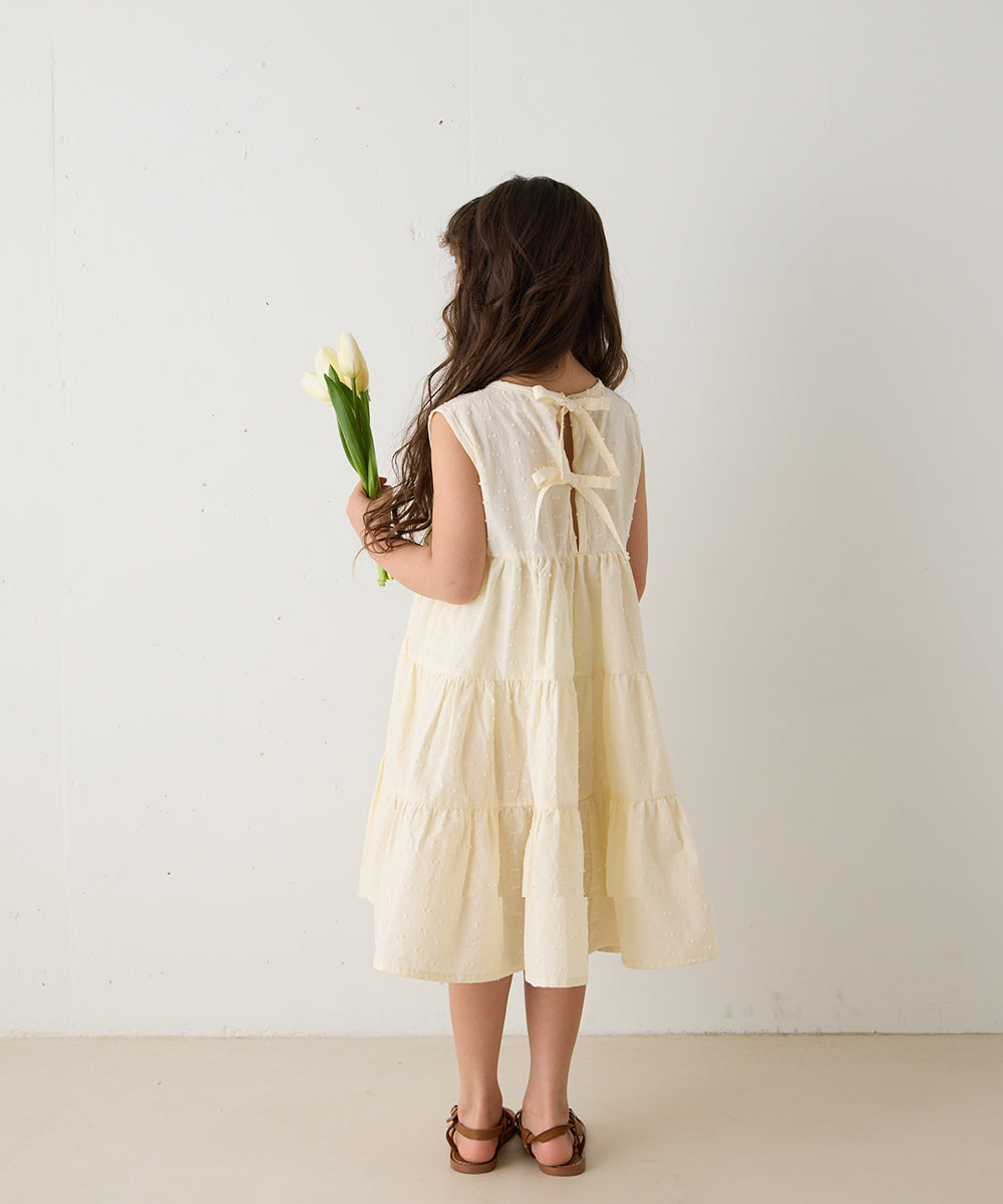 ドビードットバックリボンワンピース