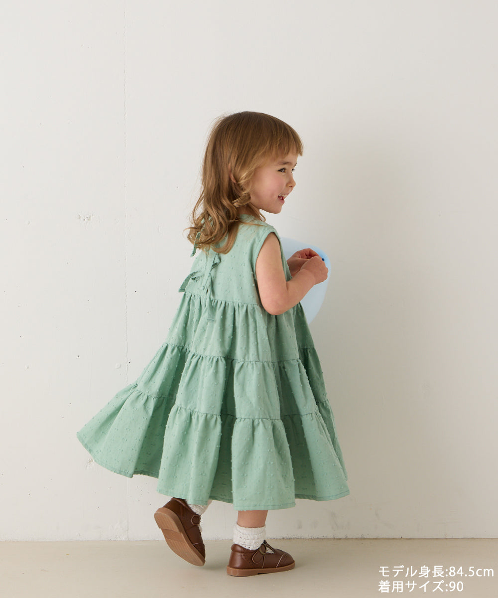 ドビードットバックリボンワンピース