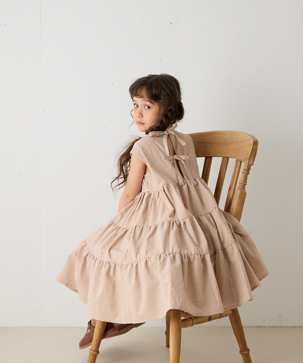 ドビードットバックリボンワンピース