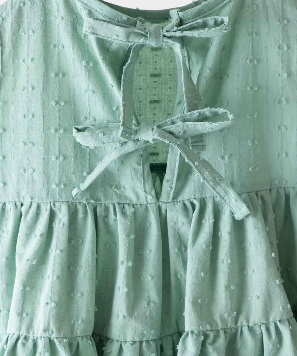 ドビードットバックリボンワンピース