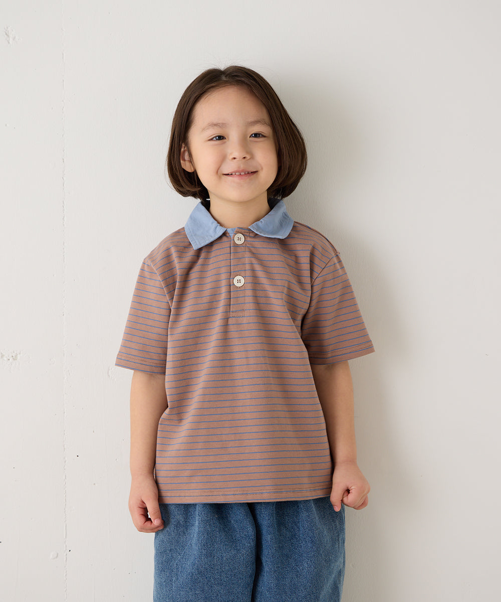 バイカラーポロシャツ