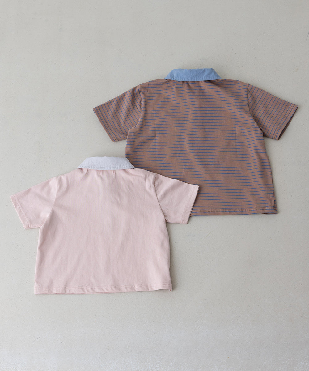 バイカラーポロシャツ