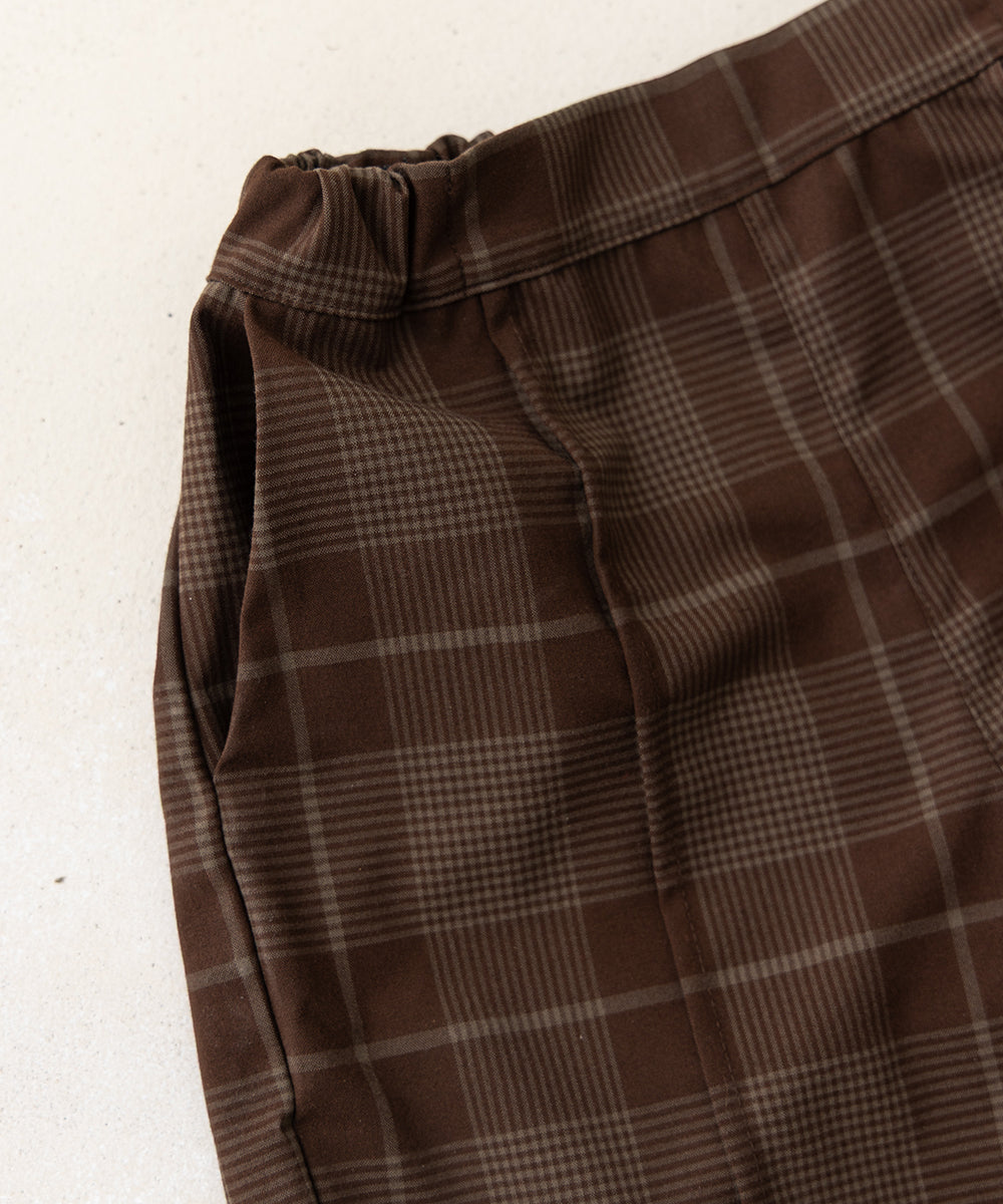 チェックセンターシームハーフパンツ