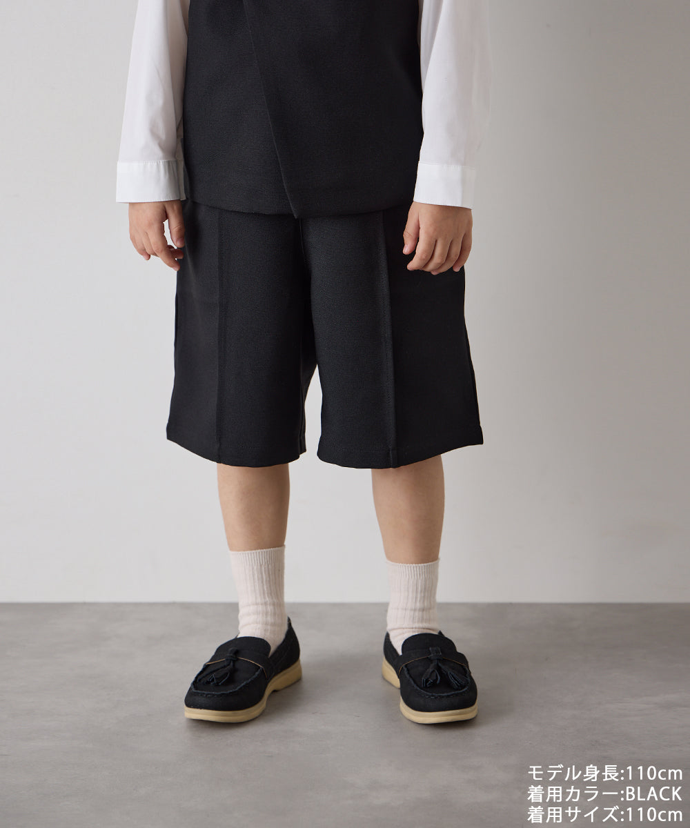 センターシームハーフパンツ(ウエストゴム調整)