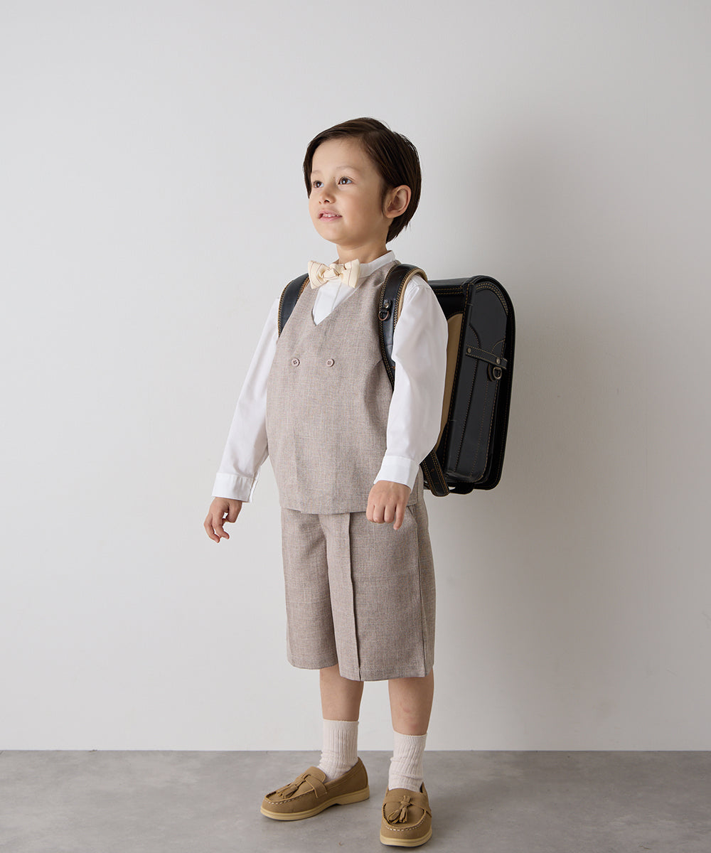 センターシームハーフパンツ(ウエストゴム調整)