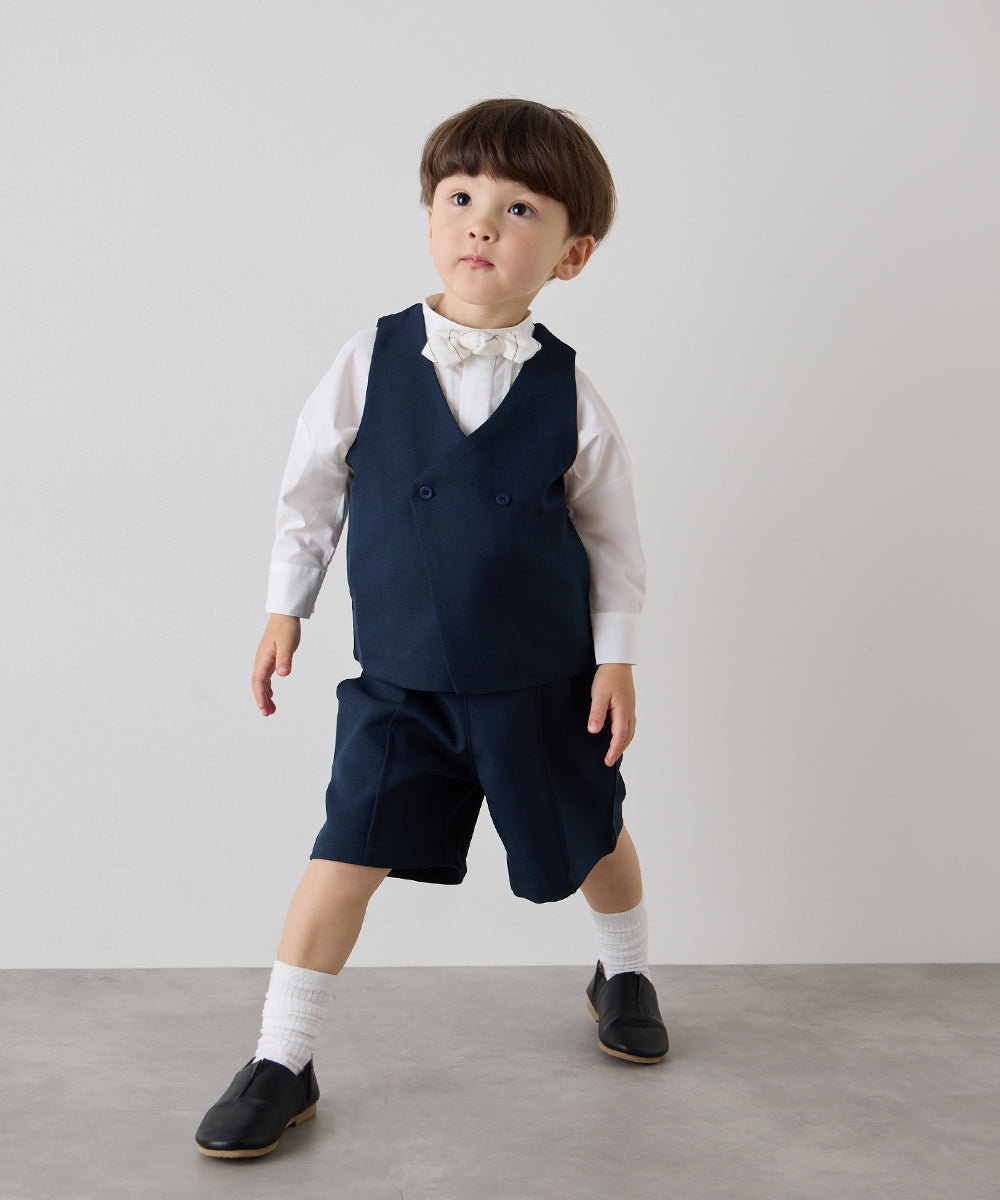 センターシームハーフパンツ(ウエストゴム調整)