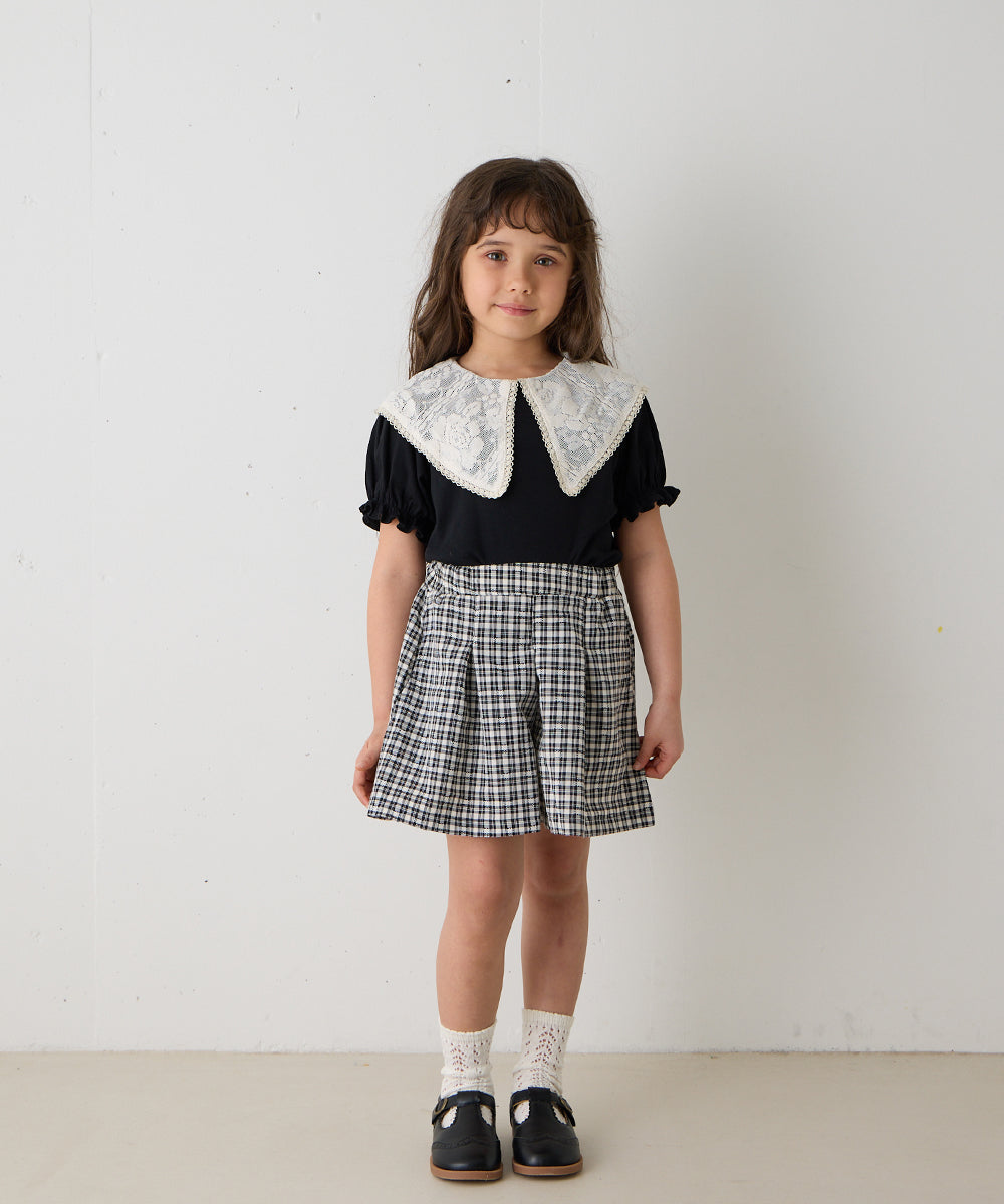 チェックタックショートパンツ
