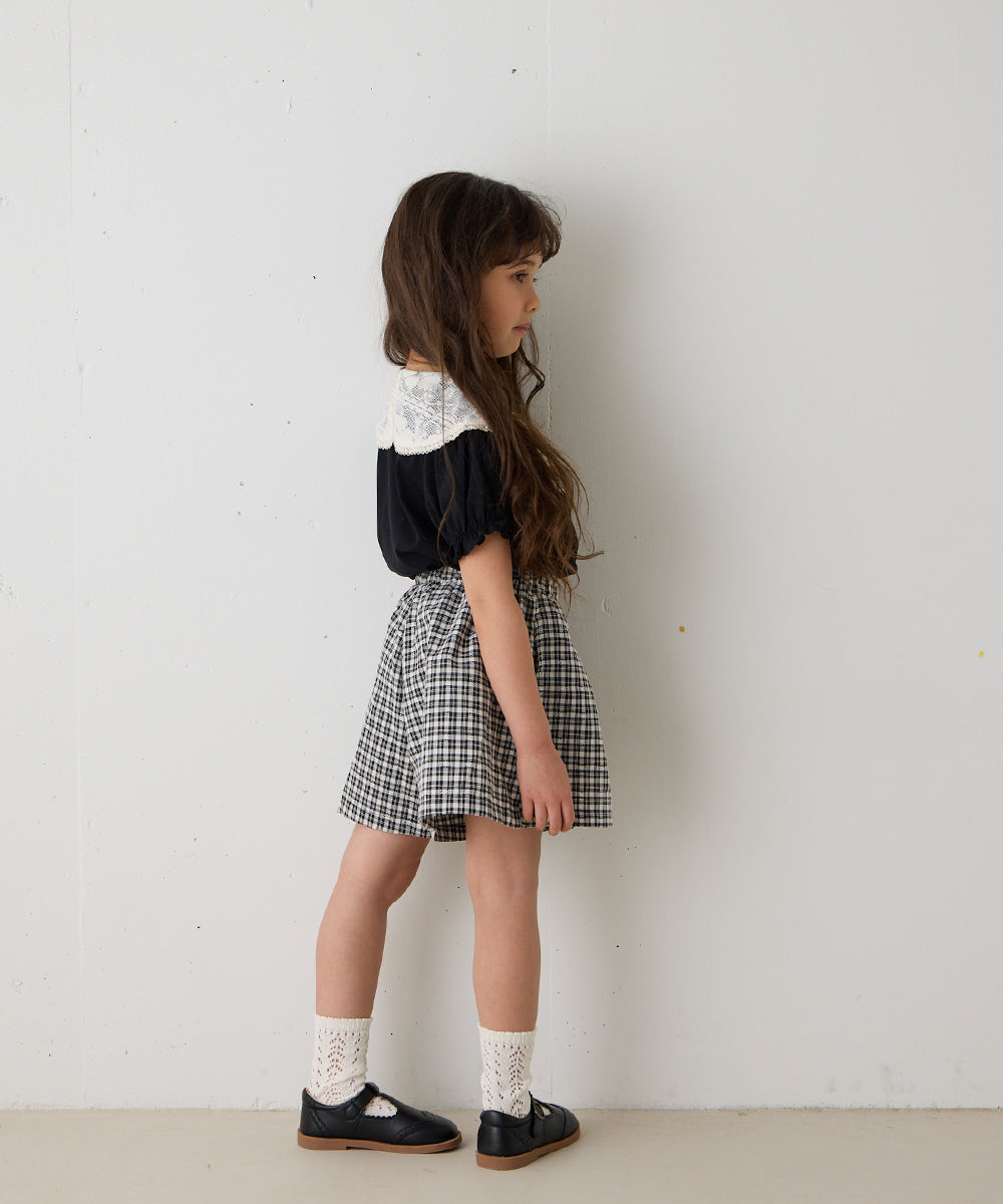 チェックタックショートパンツ