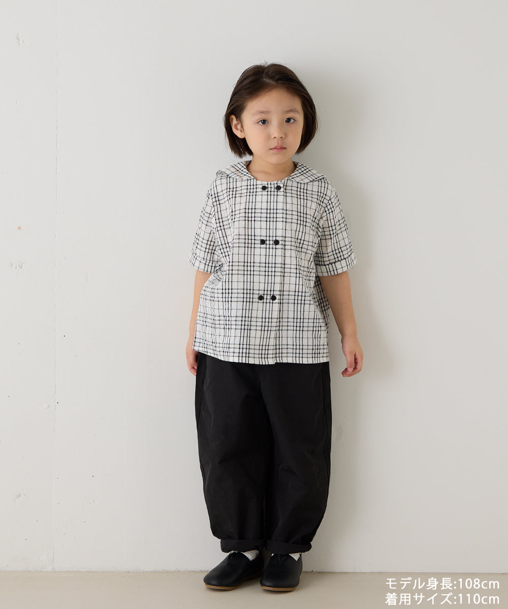 撥水カーブシルエットパンツ