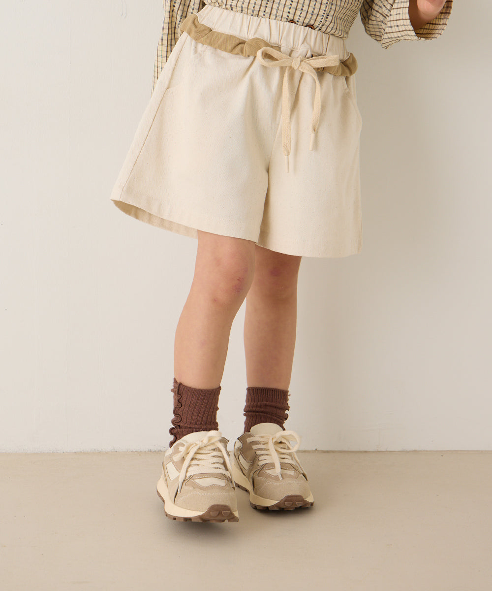 ウエストデザインショートパンツ