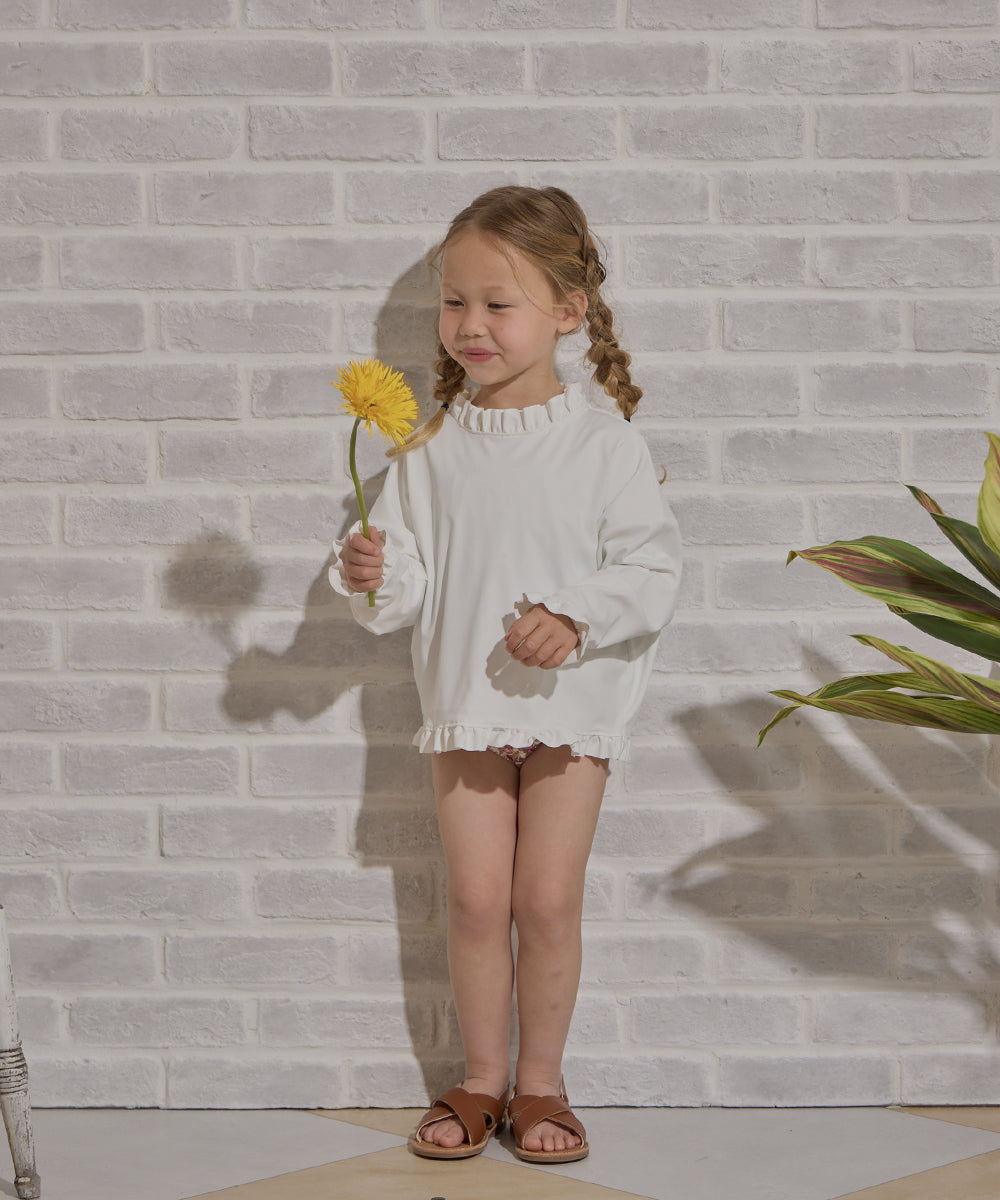 UVカットフリルラッシュガード(UPF50+)