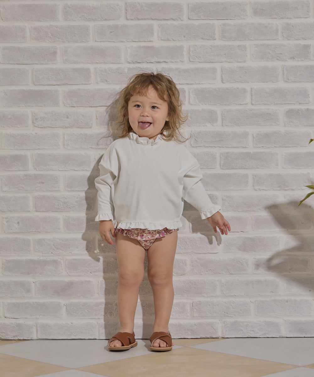 UVカットフリルラッシュガード(UPF50+)