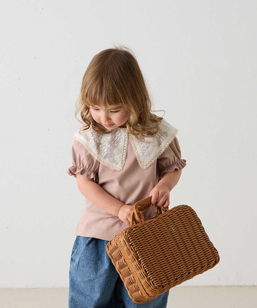 レースビッグカラートップス