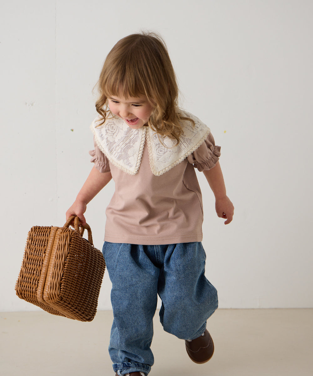 レースビッグカラートップス