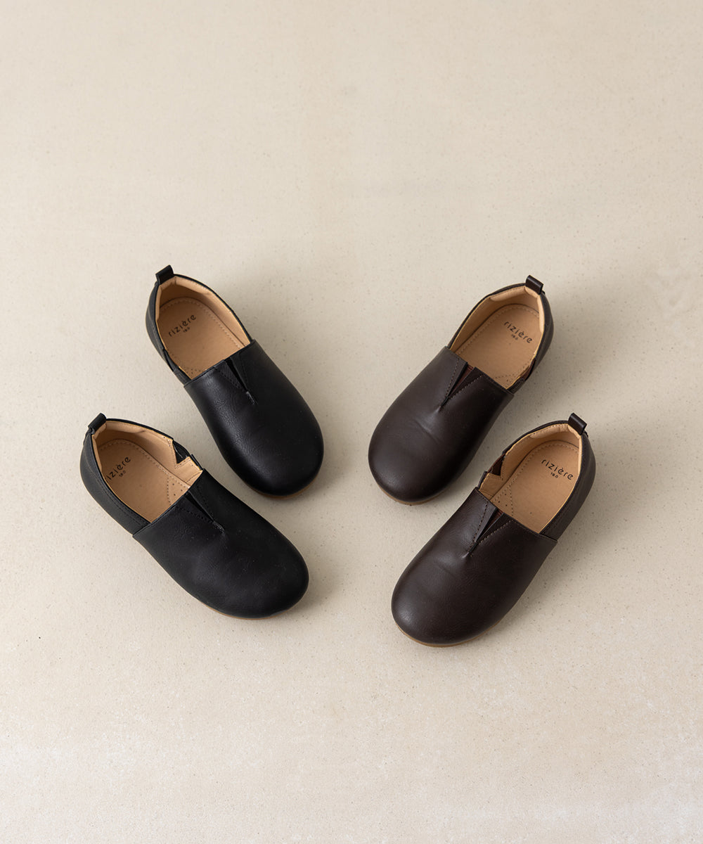 フェイクレザースリッポンシューズ