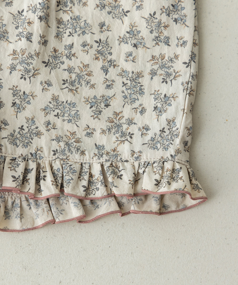 小花柄シャーリングセットアップ