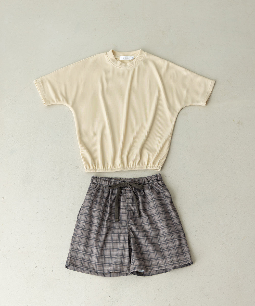 【cocoコラボ】チェック柄水陸両用スイムセットアップ