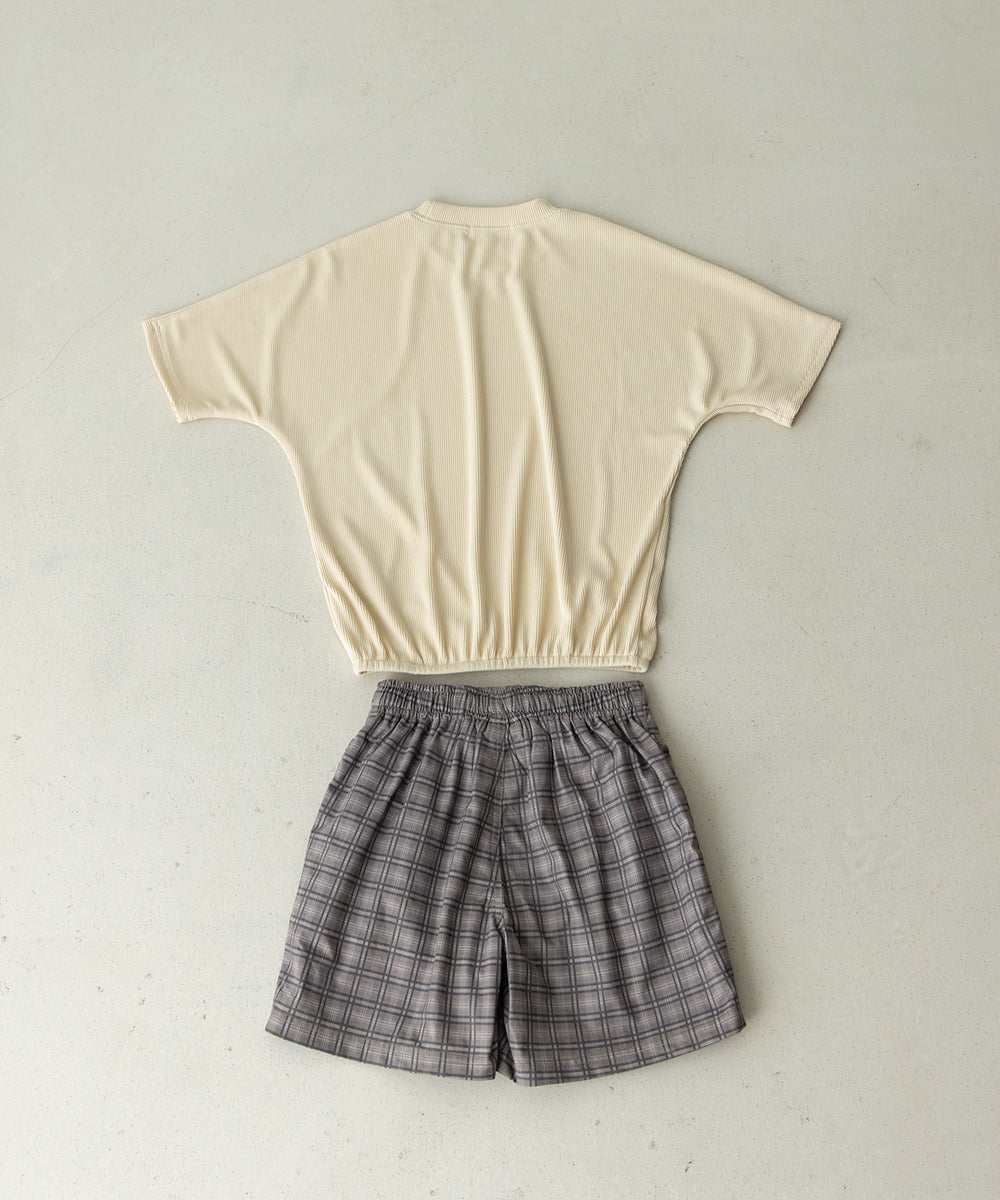 【cocoコラボ】チェック柄水陸両用スイムセットアップ