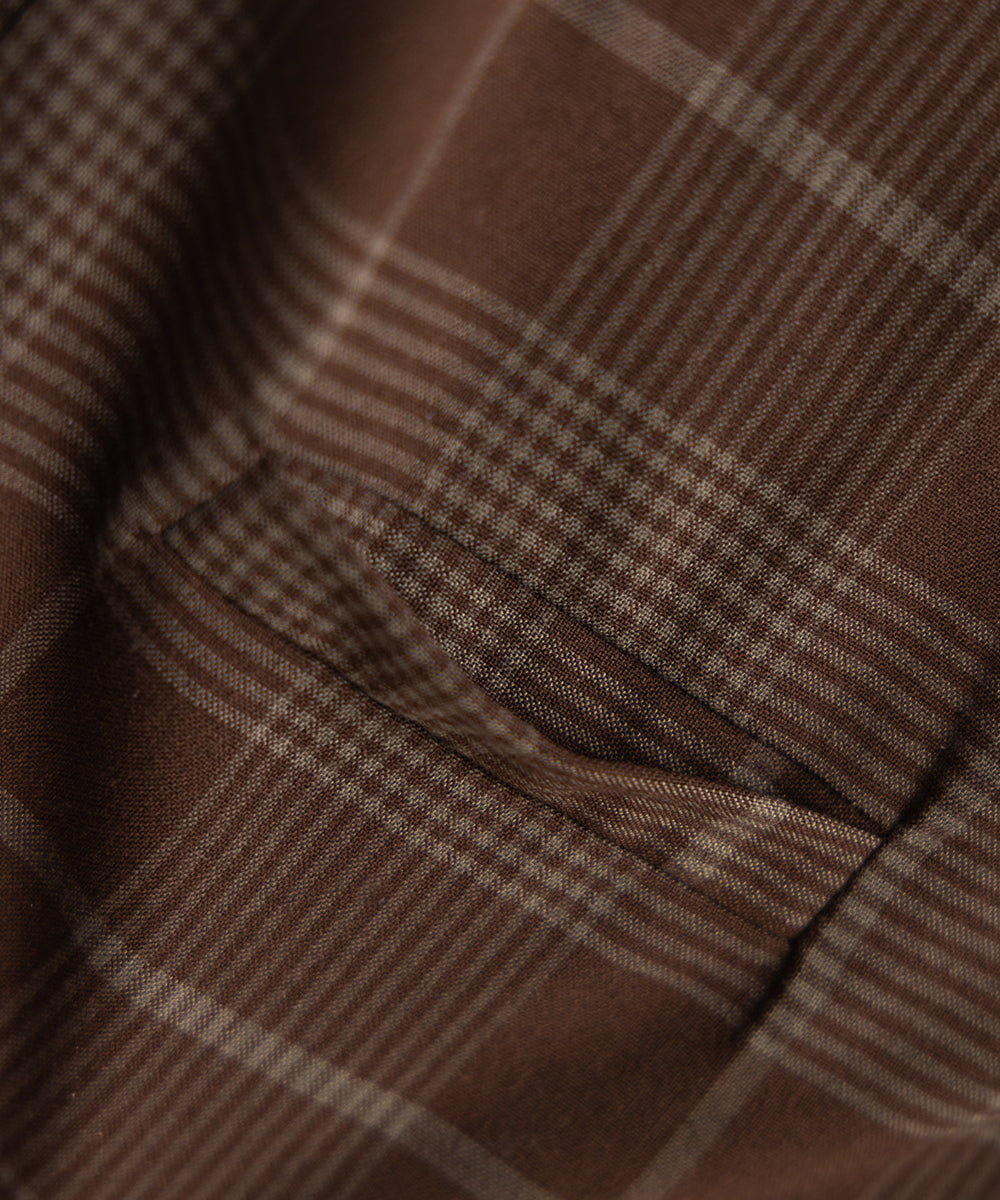 チェックフォーマルベスト