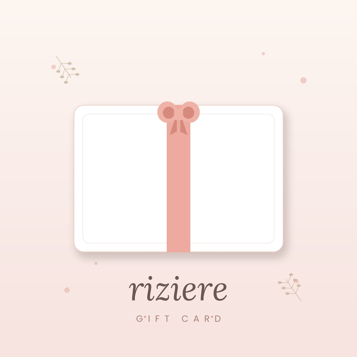 rizière ギフトカード