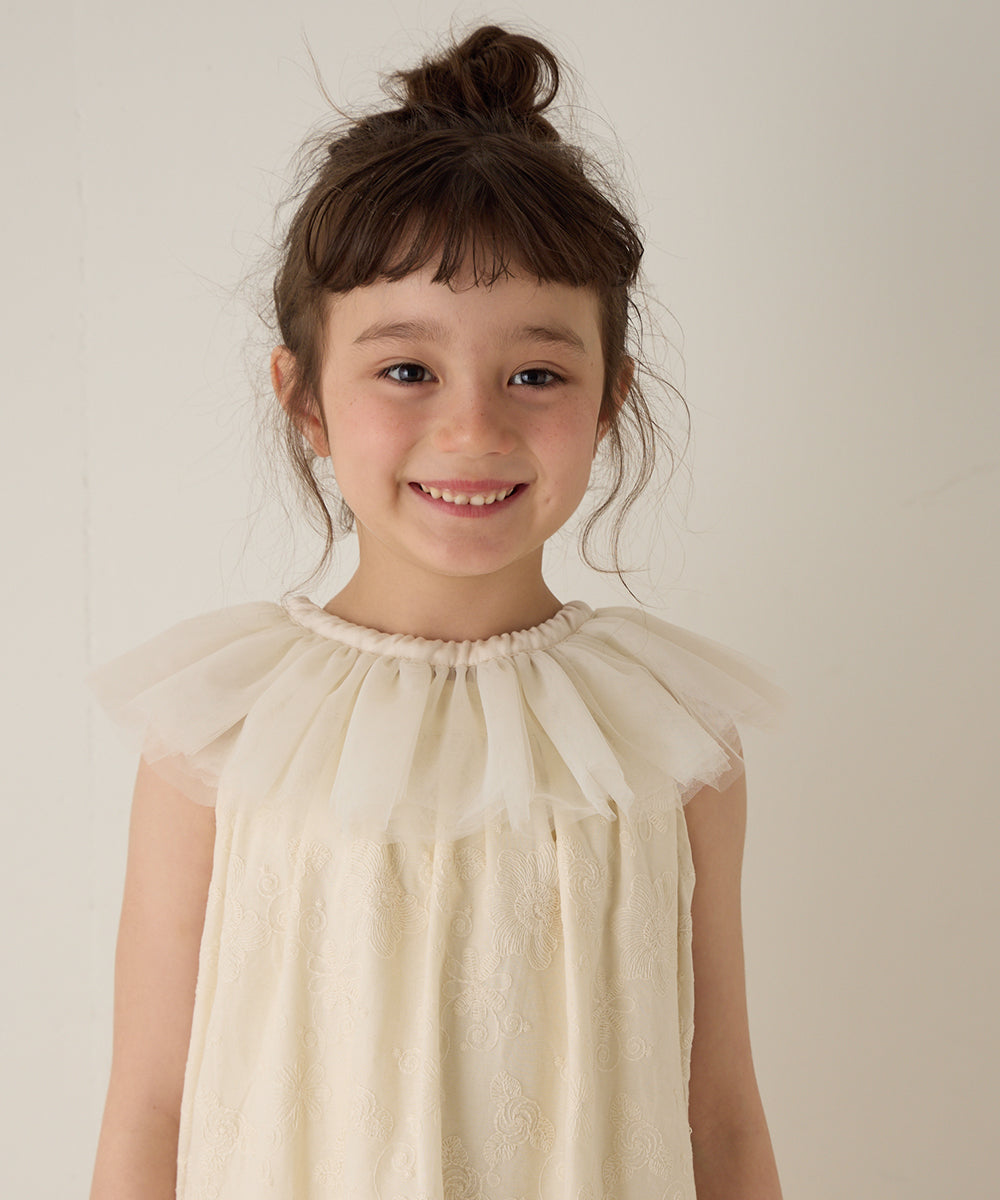 チュール付け襟