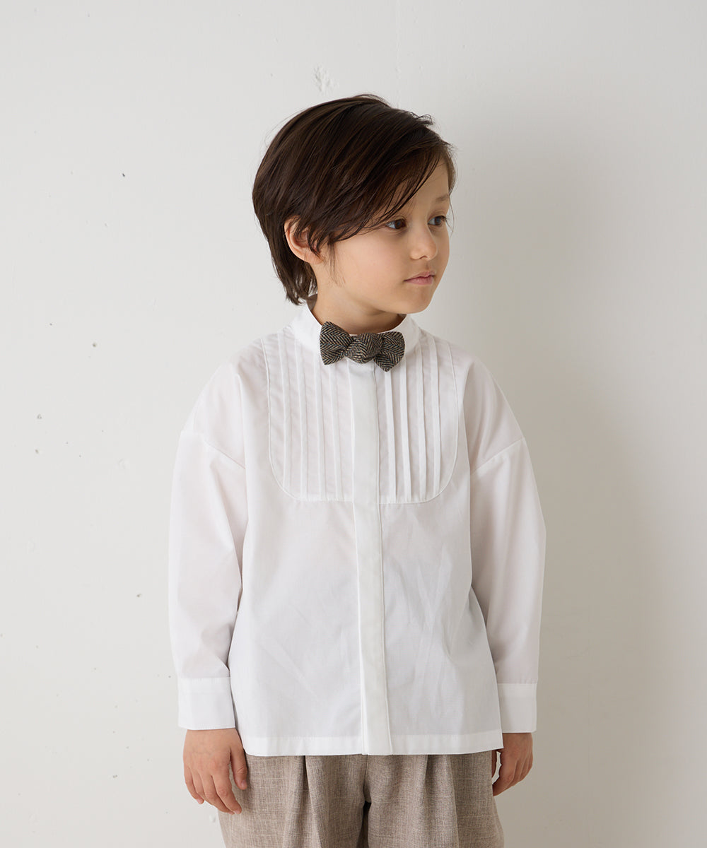 ヘリンボーン柄蝶ネクタイ（ボタン取り外しシャツ対応）