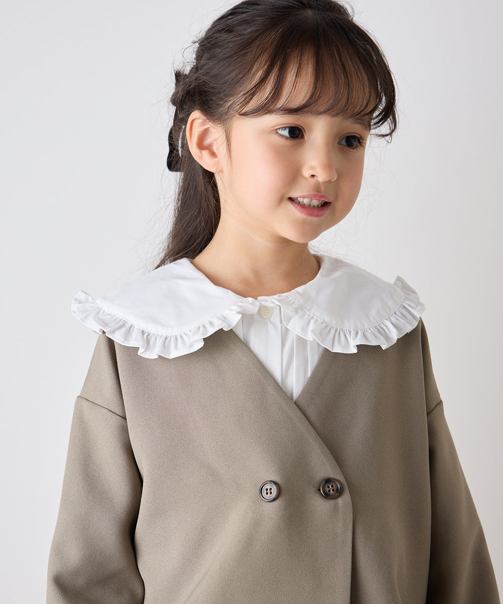 ノーカラージャケットプリーツスカートセットアップ