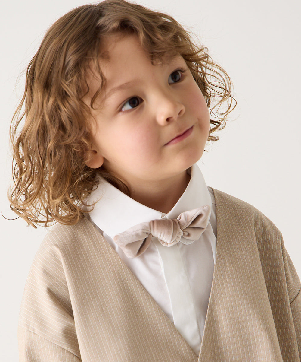 ベルベット蝶ネクタイ（ボタン取り外しシャツ対応）