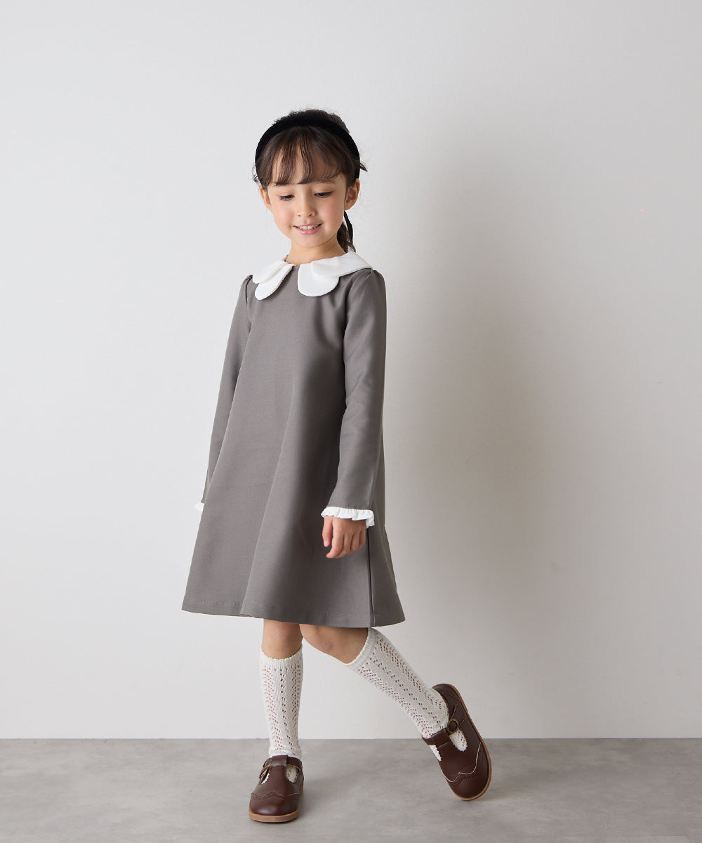 【リンクコーデ】ダブルカラーセレモニーワンピース