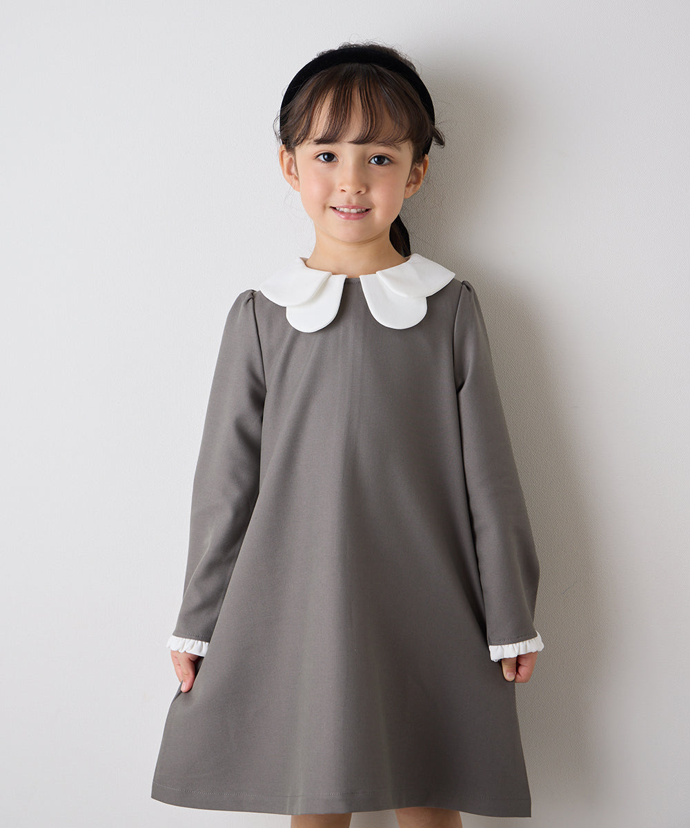 リンクコーデ】ダブルカラーセレモニーワンピース