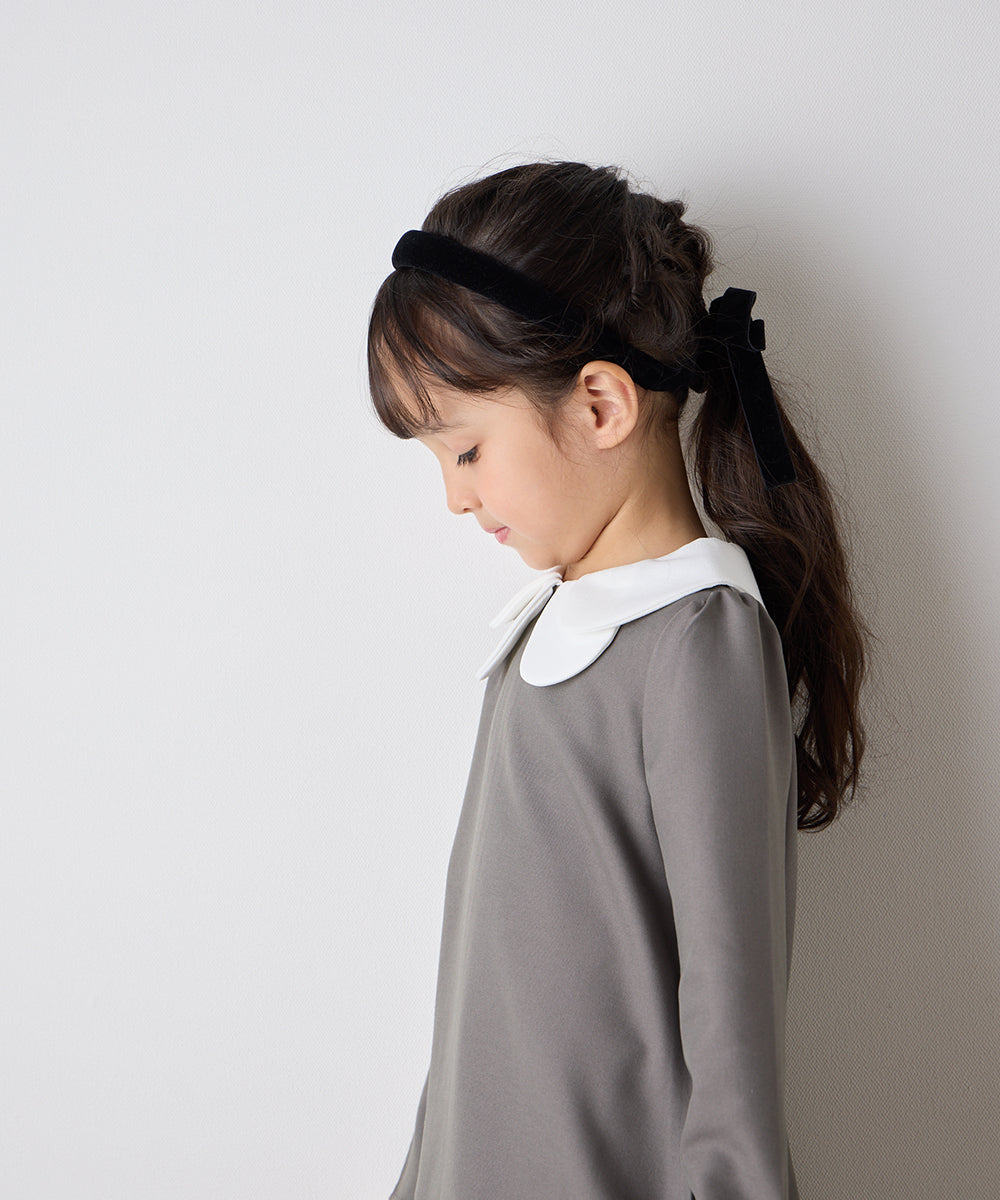 【リンクコーデ】ダブルカラーセレモニーワンピース